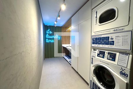 Área comum - Lavanderia de apartamento para alugar com 1 quarto, 27m² em Saco dos Limões, Florianópolis