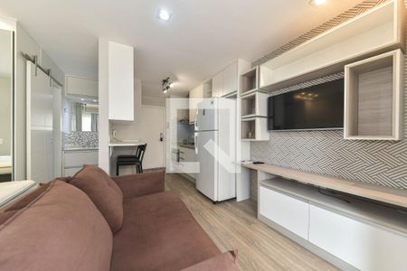 Sala de apartamento à venda com 1 quarto, 35m² em Brooklin, São Paulo