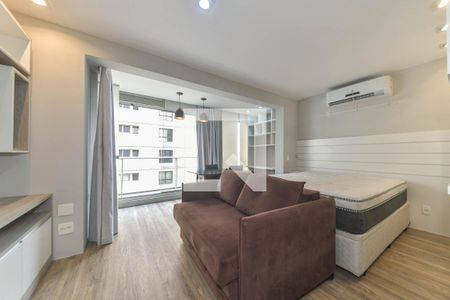 Sala de apartamento à venda com 1 quarto, 35m² em Brooklin, São Paulo