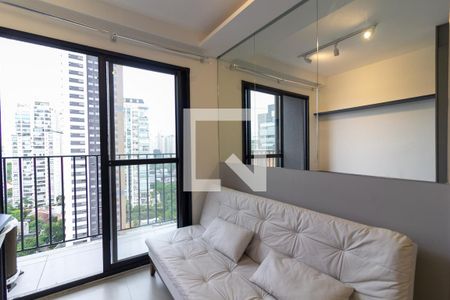 Sala de apartamento para alugar com 1 quarto, 27m² em Campo Belo, São Paulo