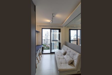 Sala de apartamento para alugar com 1 quarto, 27m² em Campo Belo, São Paulo