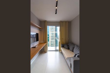 Sala de apartamento para alugar com 1 quarto, 30m² em Campo Belo, São Paulo