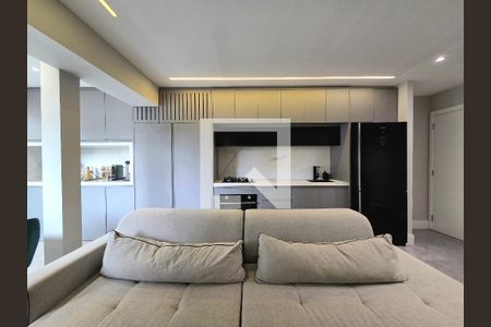 Sala de apartamento para alugar com 2 quartos, 64m² em Indianópolis, São Paulo