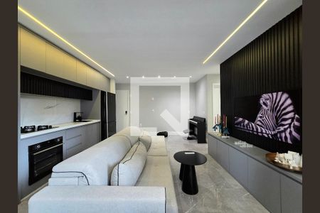 Sala de apartamento para alugar com 2 quartos, 64m² em Indianópolis, São Paulo