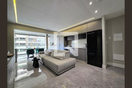 Sala de apartamento para alugar com 2 quartos, 64m² em Indianópolis, São Paulo