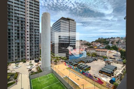 Vista da Sala de apartamento para alugar com 2 quartos, 42m² em Santo Cristo, Rio de Janeiro