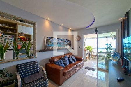 Sala de apartamento para alugar com 2 quartos, 79m² em Balneario Flórida, Praia Grande