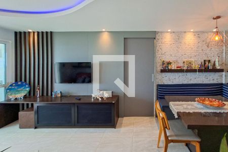 Sala de apartamento para alugar com 2 quartos, 79m² em Balneario Flórida, Praia Grande