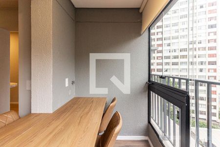 Varanda da Sala de apartamento para alugar com 2 quartos, 52m² em Vila Buarque, São Paulo