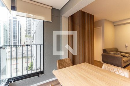 Varanda da Sala de apartamento para alugar com 2 quartos, 52m² em Vila Buarque, São Paulo