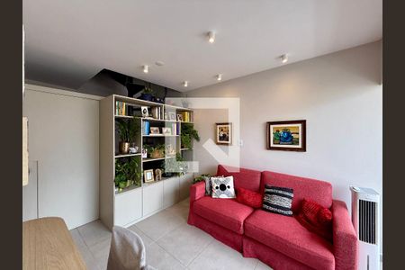 Sala  de apartamento para alugar com 4 quartos, 130m² em Brooklin, São Paulo