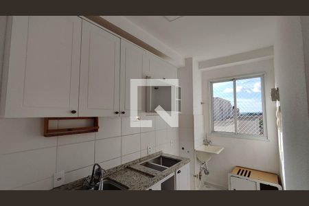 Cozinha e Área de Serviço de apartamento para alugar com 2 quartos, 48m² em Vila Monteiro, Poá