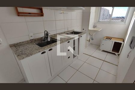 Cozinha e Área de Serviço de apartamento para alugar com 2 quartos, 48m² em Vila Monteiro, Poá