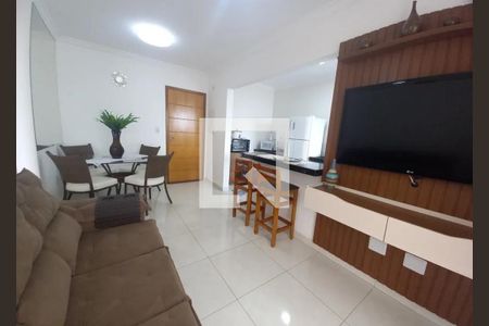Sala de apartamento para alugar com 2 quartos, 64m² em Aviação, Praia Grande