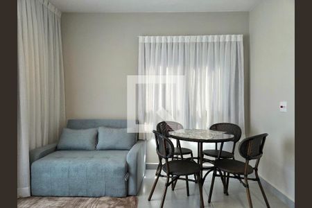 Sala/Cozinha de apartamento para alugar com 1 quarto, 38m² em Indianópolis, São Paulo