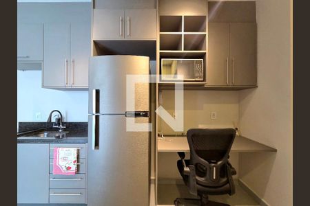 Sala/Cozinha de apartamento para alugar com 1 quarto, 38m² em Indianópolis, São Paulo