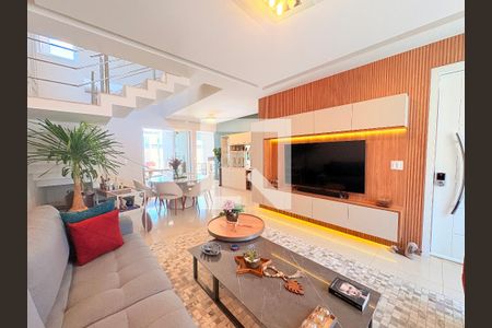 Sala de casa de condomínio à venda com 3 quartos, 193m² em Recanto Quarto Centenário, Jundiaí