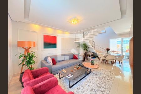 Sala de casa de condomínio à venda com 3 quartos, 193m² em Recanto Quarto Centenário, Jundiaí