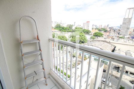 Sala/Quarto - Varanda de kitnet/studio para alugar com 1 quarto, 29m² em Brás, São Paulo