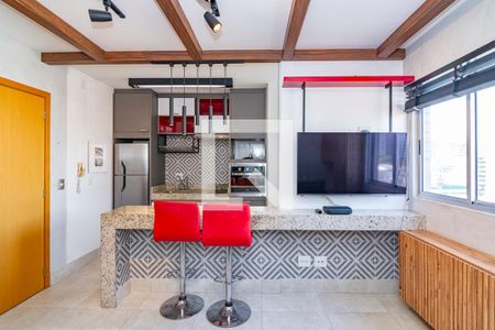 Sala de apartamento para alugar com 1 quarto, 37m² em Gutierrez, Belo Horizonte