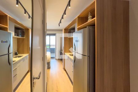 Cozinha de kitnet/studio para alugar com 1 quarto, 25m² em Vila Mariana, São Paulo