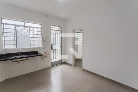 Sala/Cozinha de kitnet/studio para alugar com 1 quarto, 25m² em Santa Efigênia, Belo Horizonte