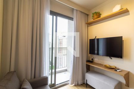Sala de apartamento para alugar com 1 quarto, 30m² em Campo Belo, São Paulo