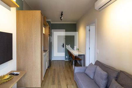 Sala de apartamento para alugar com 1 quarto, 30m² em Campo Belo, São Paulo
