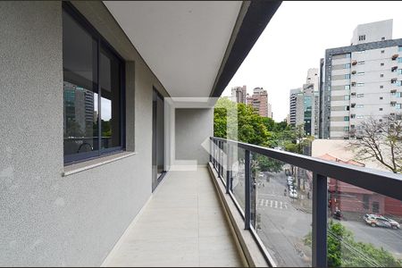 Varanda de apartamento para alugar com 3 quartos, 98m² em Lourdes, Belo Horizonte