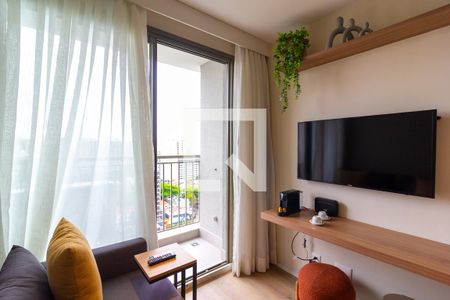 Sala de apartamento para alugar com 1 quarto, 30m² em Campo Belo, São Paulo