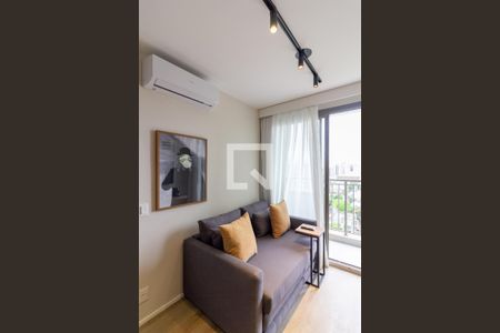 Sala de apartamento para alugar com 1 quarto, 30m² em Campo Belo, São Paulo