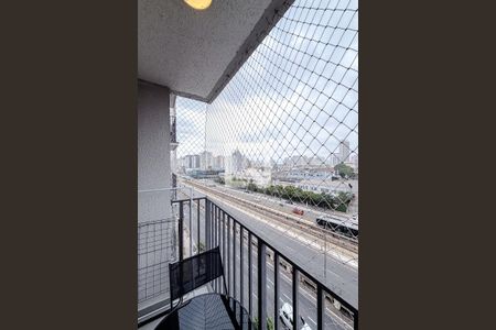 Varanda da Sala de apartamento à venda com 2 quartos, 37m² em Cambuci, São Paulo