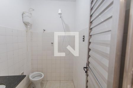 Banheiro Social de kitnet/studio para alugar com 1 quarto, 25m² em Santa Efigênia, Belo Horizonte