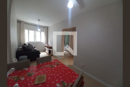 Sala de apartamento para alugar com 1 quarto, 55m² em Itararé, São Vicente