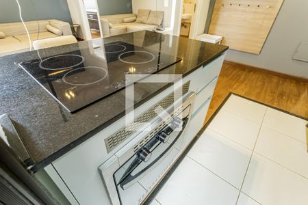 Cozinha de apartamento para alugar com 1 quarto, 50m² em Jardim Paulistano, São Paulo