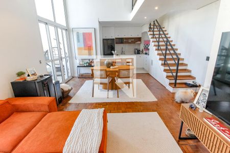 Sala de apartamento à venda com 1 quarto, 85m² em Paraíso do Morumbi, São Paulo