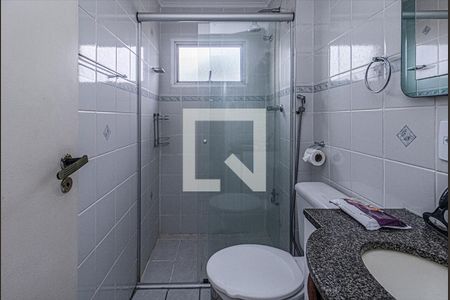banheiro social_2 de apartamento para alugar com 2 quartos, 65m² em Vila Gumercindo, São Paulo