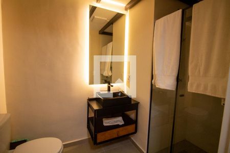 Banheiro de kitnet/studio à venda com 1 quarto, 35m² em Jardim das Acacias, São Paulo