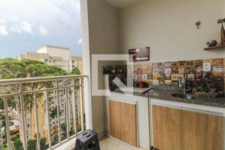 Varanda da Sala de apartamento à venda com 3 quartos, 75m² em Parque São Lucas, São Paulo