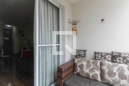 Varanda da Sala de apartamento à venda com 3 quartos, 75m² em Parque São Lucas, São Paulo