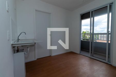 Sala e Cozinha de apartamento à venda com 1 quarto, 24m² em Lapa, São Paulo