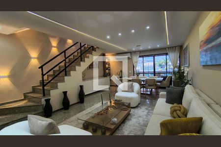 Sala de apartamento à venda com 4 quartos, 365m² em Recreio dos Bandeirantes, Rio de Janeiro