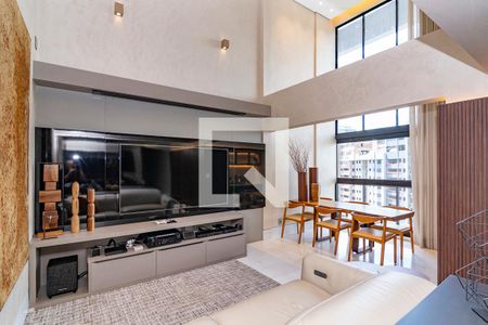 Sala de apartamento para alugar com 3 quartos, 92m² em Vila da Serra, Nova Lima