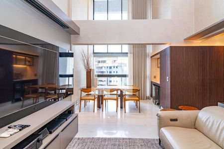 Sala de apartamento para alugar com 3 quartos, 92m² em Vila da Serra, Nova Lima