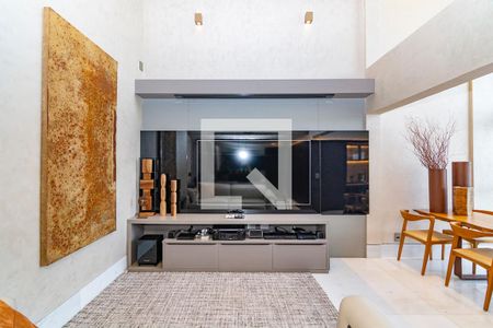 Sala de apartamento para alugar com 3 quartos, 92m² em Vila da Serra, Nova Lima