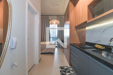 Cozinha de kitnet/studio à venda com 1 quarto, 24m² em Jardim das Acacias, São Paulo