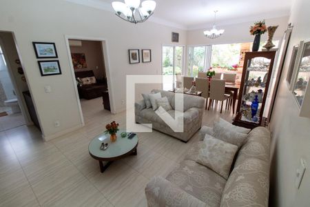 SALA DE ESTAR de casa de condomínio à venda com 3 quartos, 414m² em Loteamento Alphaville Campinas, Campinas