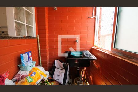 Área de Serviço de apartamento para alugar com 1 quarto, 70m² em Vila Tupi, Praia Grande