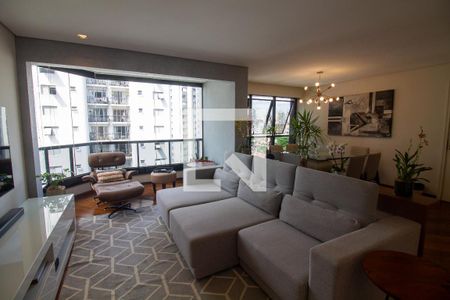 Sala de apartamento para alugar com 3 quartos, 122m² em Brooklin, São Paulo