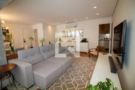 Sala de apartamento para alugar com 3 quartos, 122m² em Brooklin, São Paulo